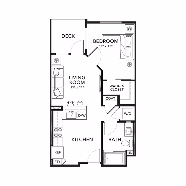 Plan A1 105 floor plan